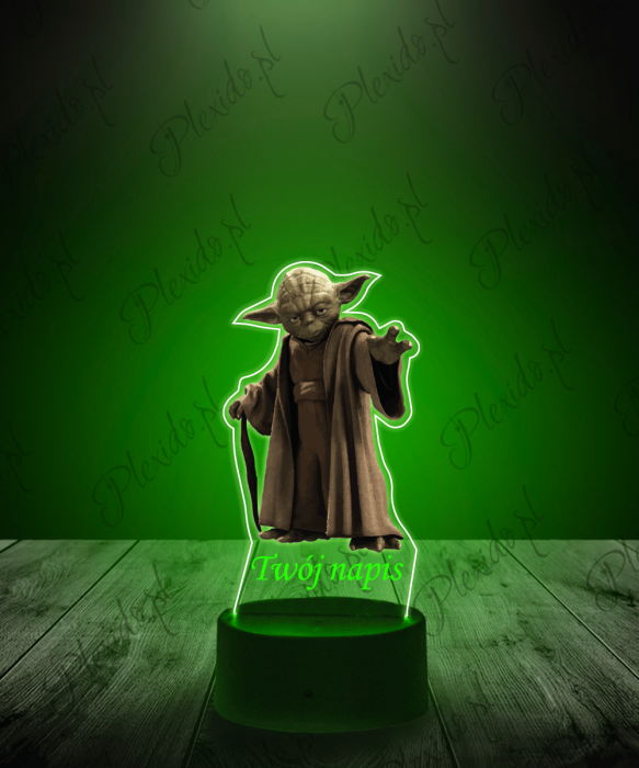 Lampka LED 3D Plexido z Nadrukiem Yoda Star Wars - 1
