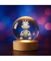 Crystal Ball 3D Dinosaur Dino