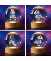 Crystal Ball 3D Dinosaur Dino
