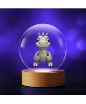 Crystal Ball 3D Dinosaur Dino