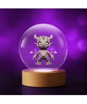 3D-Kristallkugel Guardians of the Galaxy Groot Marvel