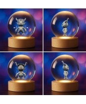 3D-Kristallkugel Guardians of the Galaxy Groot Marvel
