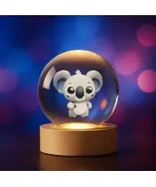 3D Kristallkugel Koalabär
