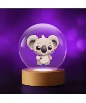 3D Kristallkugel Koalabär