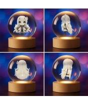 Crystal Ball 3D Chibi Emilia Re:Zero