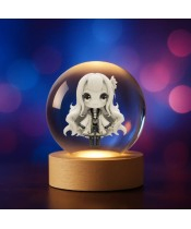 Kristallkugel 3D Chibi Emilia Re:Zero