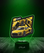 Lampka LED 3D z Nadrukiem UV Samochód Audi R8