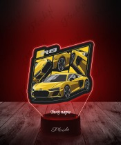 Lampka LED 3D z Nadrukiem UV Samochód Audi R8