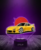 3D-LED-Lampe mit UV-Druck Auto Mazda Rx