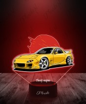 3D-LED-Lampe mit UV-Druck Auto Mazda Rx