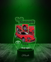Lampka LED 3D z Nadrukiem UV Samochód Toyota Supra MK4