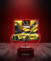 Lampka LED 3D z Nadrukiem UV Samochód BMW M4