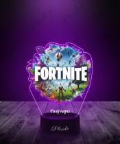 Lampka LED 3D z Nadrukiem UV Fortnite