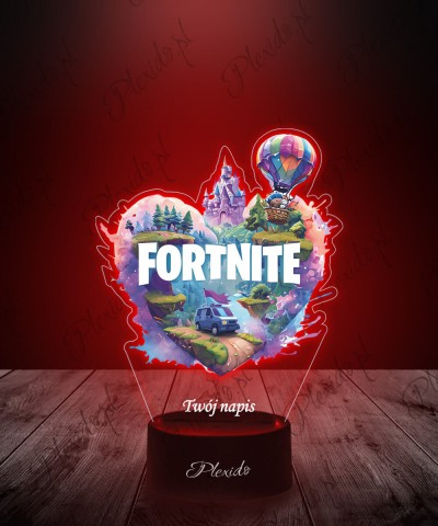 Fortnite Herz UV-gedruckte...