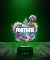Lampka LED 3D z Nadrukiem UV Fortnite Serce