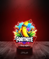 Lampka LED 3D z Nadrukiem UV Fortnite Peely Bananek