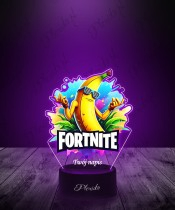 Lampka LED 3D z Nadrukiem UV Fortnite Peely Bananek