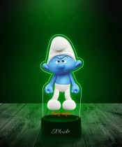 Lampka LED 3D z Nadrukiem UV Smerfy Maruda