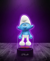 Lampka LED 3D z Nadrukiem UV Smerfy Maruda