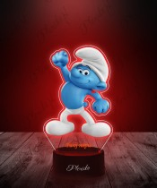 3D LED Lamp with UV Print Smurfs Osirek
