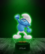 3D LED Lamp with UV Print Smurfs Osirek