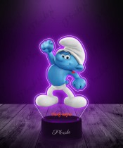 3D LED Lamp with UV Print Smurfs Osirek