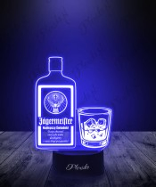 LED 3D Plexido Lampe Geschenk für den Trauzeugen Hochzeit Trauzeuge Jägermeister