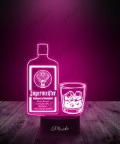 LED 3D Plexido Lampe Geschenk für den Trauzeugen Hochzeit Trauzeuge Jägermeister