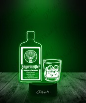 Lampka LED 3D Plexido Prezent dla Świadka Ślub Świadek Jagermeister