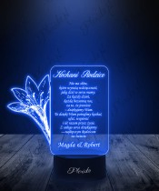 Lampka LED 3D Plexido Prezent dla Rodziców Młodej Pary Ślub Nowożeńcy