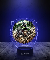 3D UV Printed LED Lamp Quad Off-road Survival