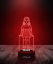 Lampka LED 3D Plexido Squid Game Lalka Young Hee