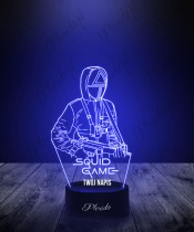 3D LED Lamp Plexido Squid Game Soldier Triangle