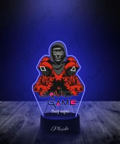 Lampka LED 3D z Nadrukiem UV Squid Game