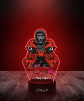 Lampka LED 3D z Nadrukiem UV Squid Game