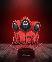 Lampka LED 3D z Nadrukiem UV Squid Game
