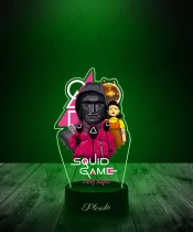 3D LED Lamp with UV Print Squid Game