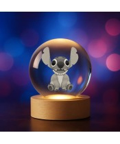 3D-Kristallkugel Lilo und Stitch