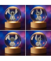 3D-Kristallkugel Lilo und Stitch