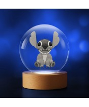 3D-Kristallkugel Lilo und Stitch