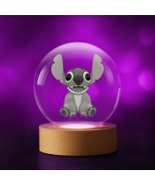 3D-Kristallkugel Lilo und Stitch