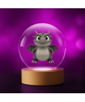 Kristallkugel 3D Drachen Schnuller