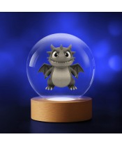 Kristallkugel 3D Drachen Schnuller