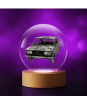 Kristallkugel 3D-Auto PRL Fiat 125