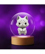 Crystal Ball 3D Cat Kitty