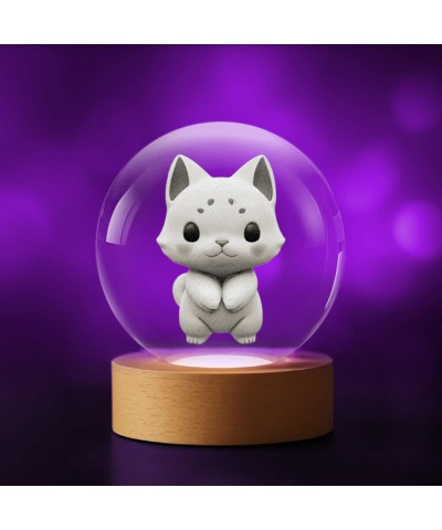 Kristallkugel 3D Katze...
