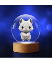 Crystal Ball 3D Cat Kitty