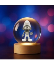3D Crystal Ball Clumsy Smurf