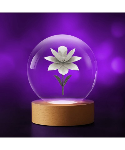 3D Kristallkugel Lotusblume