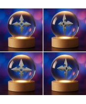 3D Shuriken Ninja Kristallkugel